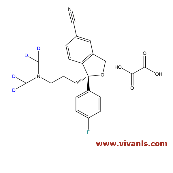 Stable Isotope Labeled Compounds-(+)-(S)-Citalopram D4 Oxalate-1663738518.png